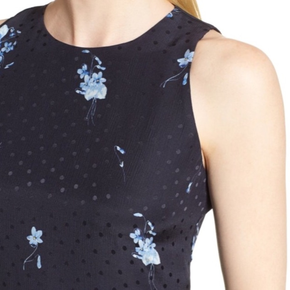 $300 NWT!!! 100% Silk Nordstrom Signature Floral Midi Dress - Picture 4 of 6